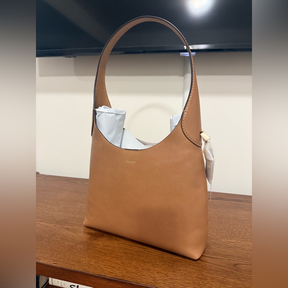Coach Tan Leather Hobo Bag